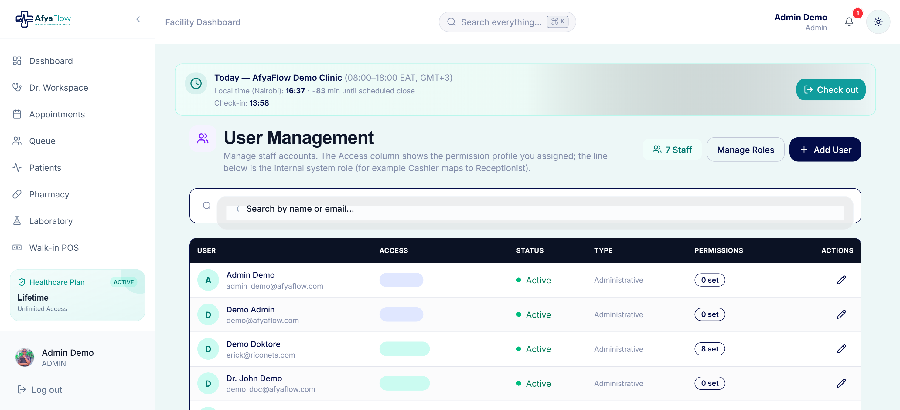 User management